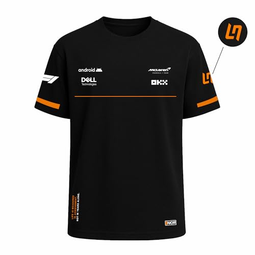Image of MC-Car Motorsport T-Shirt 100% Cotton Car Printed Tshirt for Car Enthusiast for Men & Women Black Tshirt