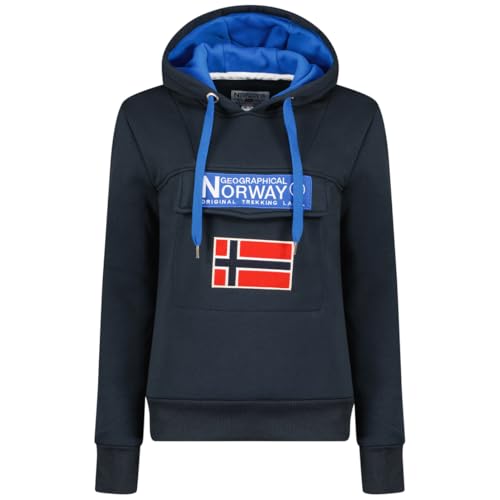 Geographical Norway Gadrienama Lady Sudadera con Capucha, Azul Marino, S para Mujer