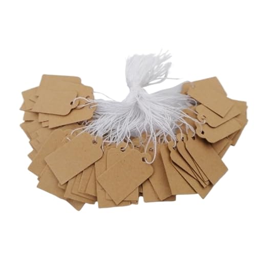 Etiquetas de precio para joyería de 2,6x1,5 cm, 1000 unidades Kraft blanco que facilitan tu venta