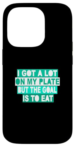 ���C�g�e�B�[�� �A�N�A�J���[ The Goal Is To Eat Light Teal Aqua �X�}�z�P�[�X iPhone 14 Pro �p
