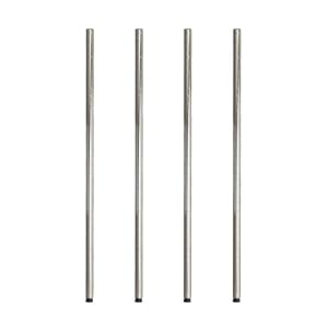 スチールラック ラック ポール カスタム パーツ [ポール経 25mm] 追加 部品 長さ90cm 4本 パーツ 長さ90cm 防サビ 収納棚 スチール棚 オープン ワイヤー ラック
