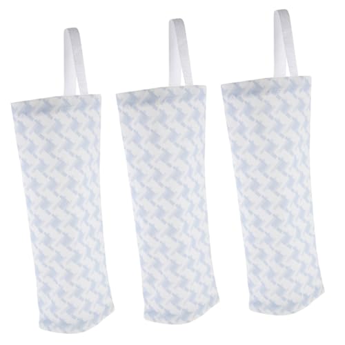 Ciieeo 3pcs Plastic Bag Holder Storage Organizer Dispenser Hanging Bag Carrier for Kitchen Garbage Dispenser