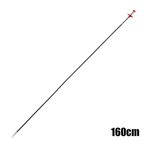 Preisvergleich Produktbild Akeny Flexibel Abfluss Entstopfung Greifer Reinigungswerkzeug Waschbecken Haar Entferner für Heim Küche - Schwarz, 160cm
