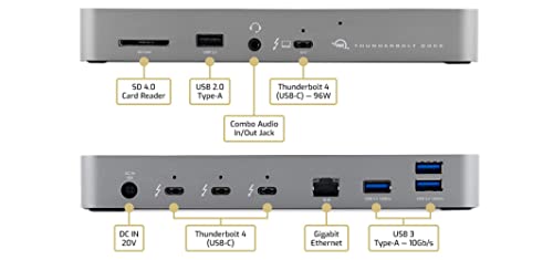 OWC Thunderbolt 4 Dock Dockingstation, grau/schwarz, USB, SD OWCTB4DOCK