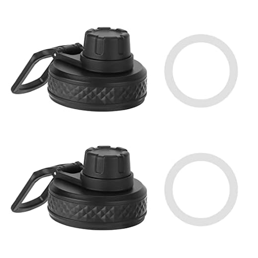 2 Pcs Wide Mouth Diamond Sport Water Bottles Replacement Lid Accessories for Hydroflask lid Fits Most Wide Mouth Bottles Originals Bottle Spout Lid, Black