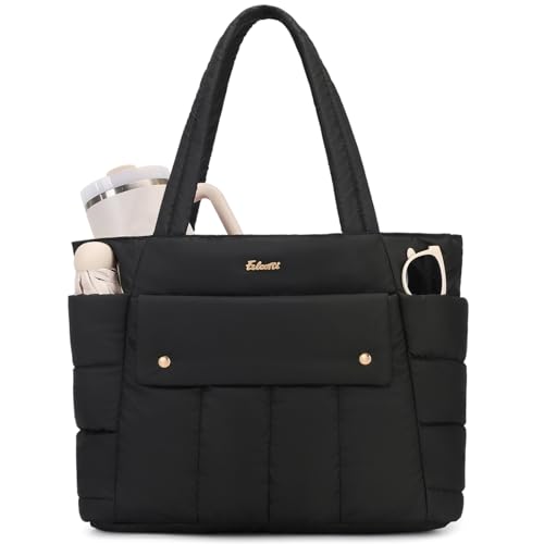 Bolso tote grande acolchado para mujer 21L miniatura 1