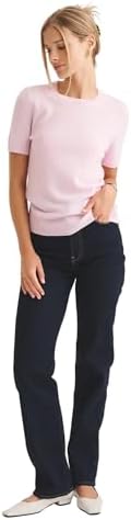 NAADAM, Women's 100% Cashmere Basic Short Sleeve Sweater
