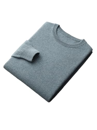Men's Pullover Sweaters Long Sleeve O-Neck Basic Soft Casual Wool Sweater Tops