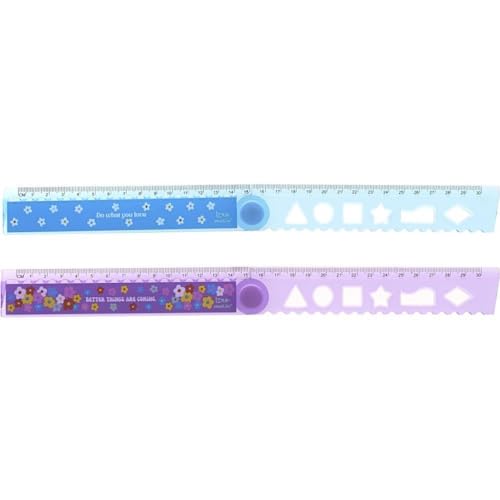 REGUA DE POLIESTIRENO LOVE DAISY RETRATIL 30CM (S) 111709