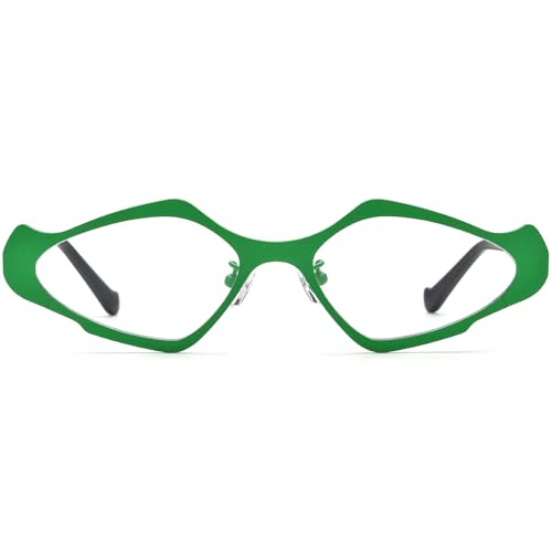 Image of FONEX Colorful Pure Titanium Glasses Frame Women Retro Round Eyeglasses