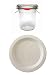 Produktbild 12 Weck Gläser 140 ml + 4 Frischhalte Deckel Einmachgläser Sturzgläser Weckgläser / inkl Einkochringe Klammern Glasdeckel