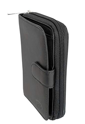 Porte-monnaie Katana femme cuir noir : une idée cadeau utile et élégante