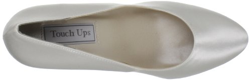 Touch Ups Women's Sandra Pump,White Satin,5.5 M Us #TOP4