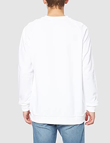 Adidas Trefoil Warm-Up Crew, Felpa Uomo, Bianco, S...