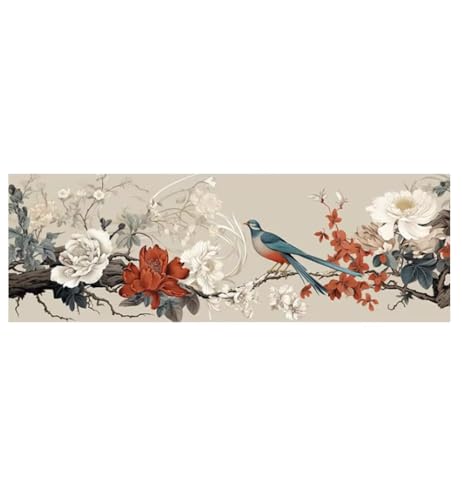 Affiche murale chinoise fleurs et oiseaux pour creer une ambiance zen dans votre chambre