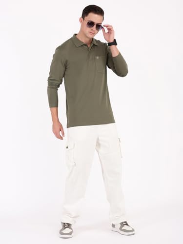 Image of Macroman M-Series Men's Solid Regular Fit T-Shirt