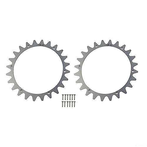 Tacos de robot cortacésped de acero inoxidable, picos de acero inoxidable premium para Worx L modelo pulido agujeros de tornillo avellanados