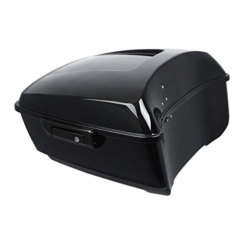 XFMT 13.7\" King Tour Pack Luggage Trunk W/Wrap Around Backrest Pad For Harley Touring Road King, Road Glide, Street Glide, Electra Glide, Ultra-Classic 2014-2020 - Thumbnail 5