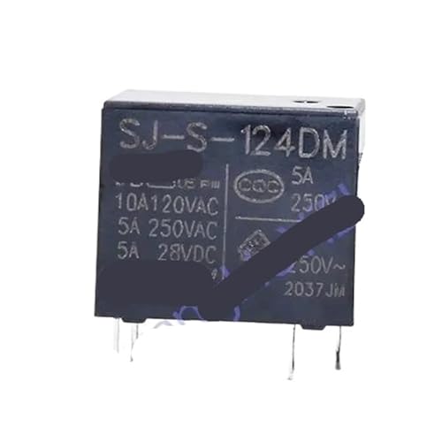 Relé SJ-S-124DM 24VDC sustituto para reparar tarjeta electrónica JZC HF32F 5A