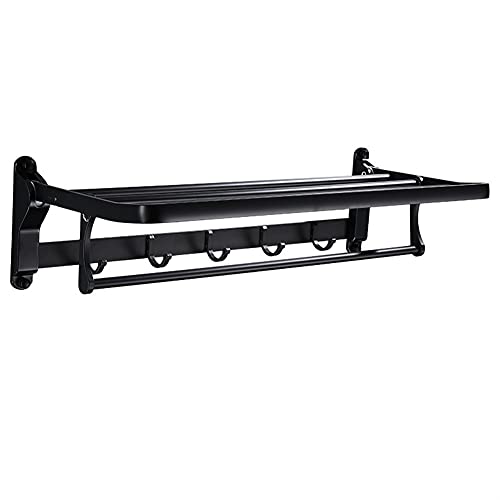 Porte-serviettes mural pliable anti-rouille pour petite salle de bain
