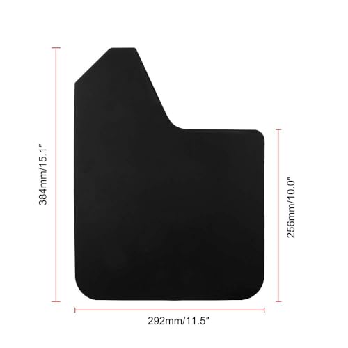 Image of 4Pcs Car Mud Flaps Universal Fit Black Color