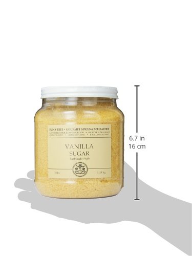 India Tree Turbinado Vanilla Sugar, 3-Pound Jar, With Real Bourbon Vanilla Bean, Baking, Cocktails, Crème Brule #TOP6
