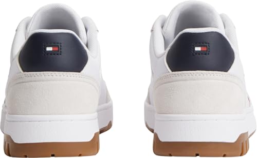 Tommy Hilfiger Men Th Basket Core Leather Suede Mix FM0FM05881 Low-Top, Blau, Größe 38 – Ansicht 4