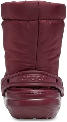 Crocs Unisex Classic Lined Neo Puff Fuzzy Winter Boots Snow, Garnet, Numeric_3 US Men | Image 4