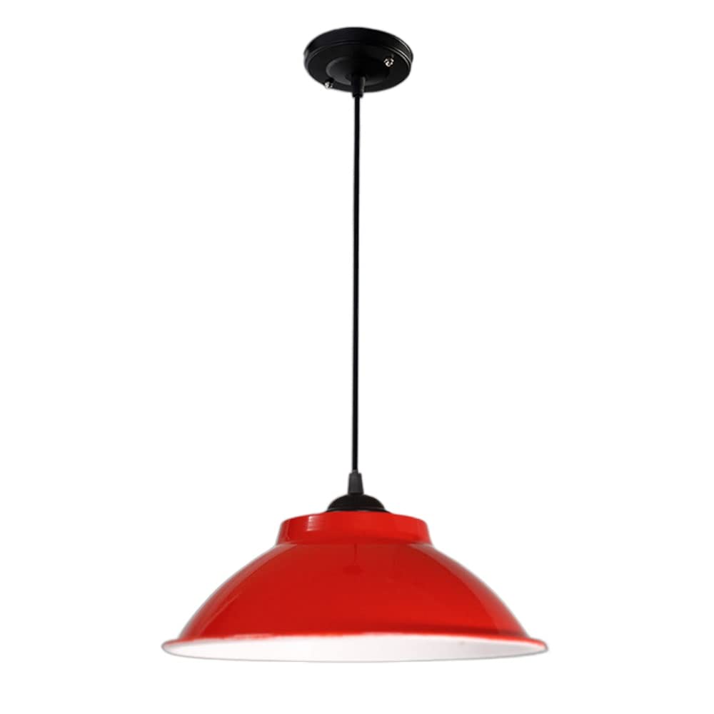 KXEcoLife Colorful Bianco Pendant Lamp Chandelier - Adjustable Hanging Light for Home Decoration(Rosso)