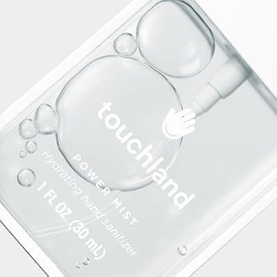 Touchland Hydrating Hand Sanitizer Spray Beach Coco Trio Set, Dye Free 3 x 1 FL OZ Travel Size Mists