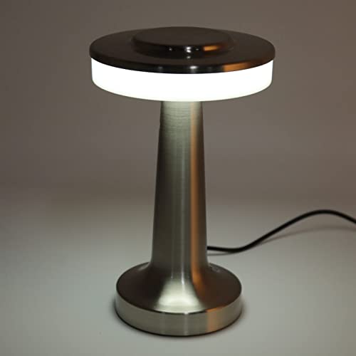 Lámpara de mesa portátil LED metálica con sensor táctil miniatura 6