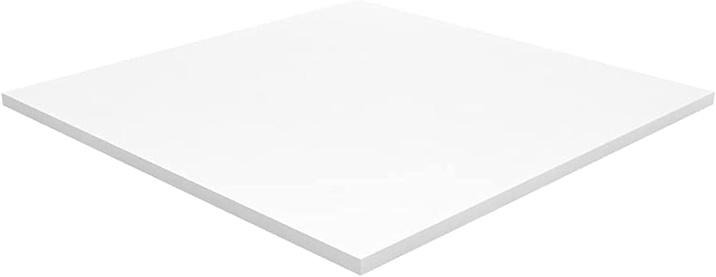 Gypsum False Ceiling Tile, Ultra-Thin off White 600x600x7mm,Pack of 4 Pieces
