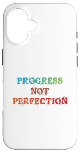 Progress Not Perfection Motivational Inspirational Mindset �X�}�z�P�[�X iPhone 16 �p