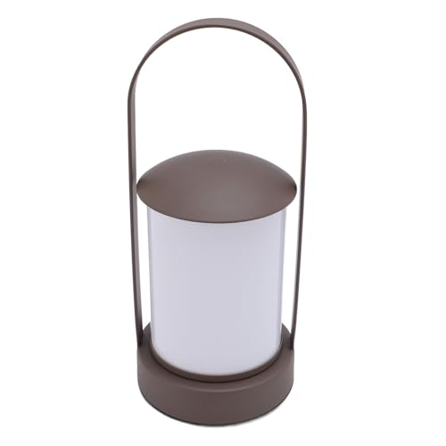 Asixxsix Lámpara de Mesa Portátil para Exteriores, Linterna LED Recargable para Acampar con 3 Colores Regulables, Linterna Inalámbrica, Lámparas de Noche con Pilas para Dormitorio, Jardín