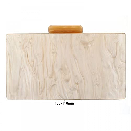 Image of Acrylic Handbags for Women Multicolor Perspex Geometric Purses Box Clutch Elegant Crossbody Bag for Lady Evening Banquet Prom