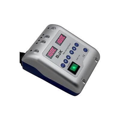 6 Lab Electric Waxer Wax Heater Double Pen Carving Blade Waxing Machine W/Tips Carver Tool Carving Knife Machine LED visual control button For Jewelry Trade 50-200℃ 220-240V 60HZ 20W