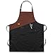Aiong Grembiule, Uomo Grembiule da Cucina per Chef Donna Uomo con Tasche per Attrezzi Grembiule Regolabile con Pettorina