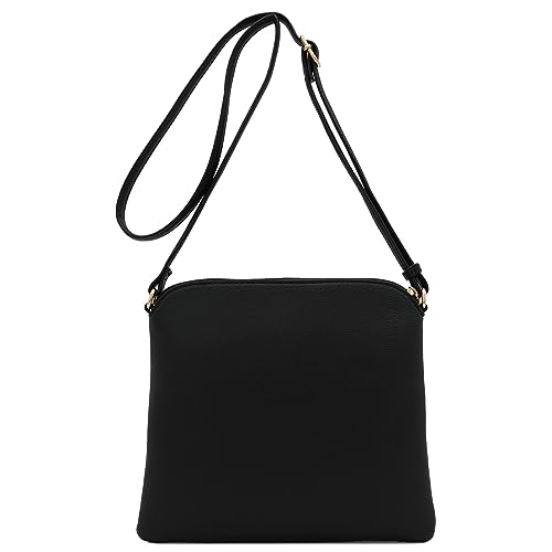 Image of DELUXITY Lightweight Medium Crossbody Bag with Tassel