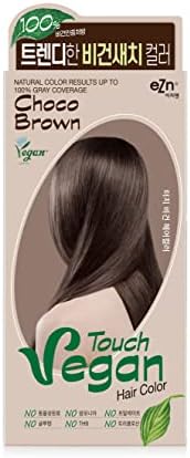 eZn Touch Ammonia-Free Hair Color (Choco Brown) - Permanent, Vegan, Cruelty-Free, No THB, No Phthalates, No Gluten, Up to 100% Gray Coverage