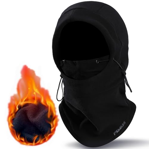 FSMILING Sturmhaube Winter Fleece Sturmmaske Balaclava Für Herren Damen,Thermo Skimaske Sturmhaube Motorrad Fahrrad Gesichtshaube Für Winter Outdoor Sports