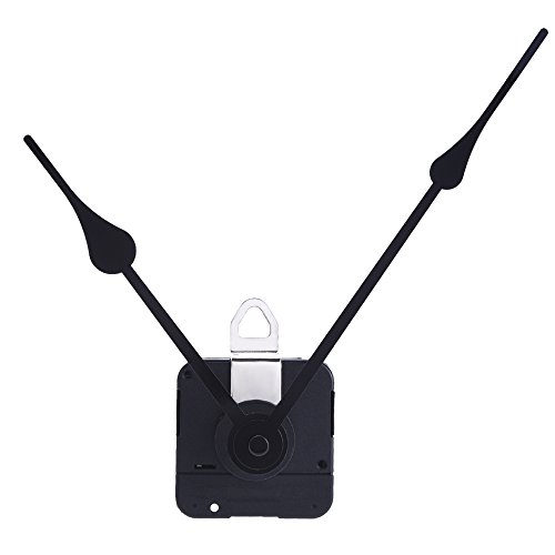 Mudder Long Spindle Quartz Clock movement, 1/2 Inch Maximum Dial Thickness, 9/10 Inch Total Shaft Length (Black)