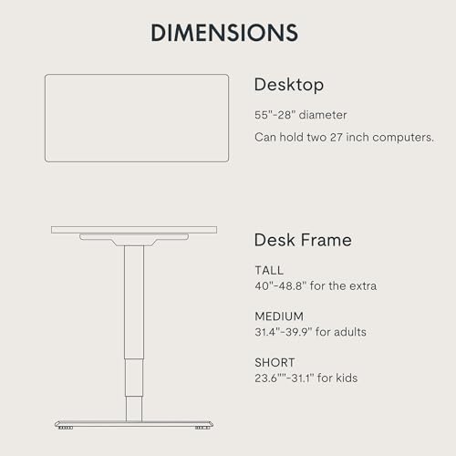 FLEXISPOT E6 3-Stage Dual Motor Electric Standing Desk 55 x 28 Sit Stand Up Desk, Holds 220 lbs, Adjustable Height w/Memory Presets, One-Piece Black Desktop & Black Frame, Ships in 2 Boxes