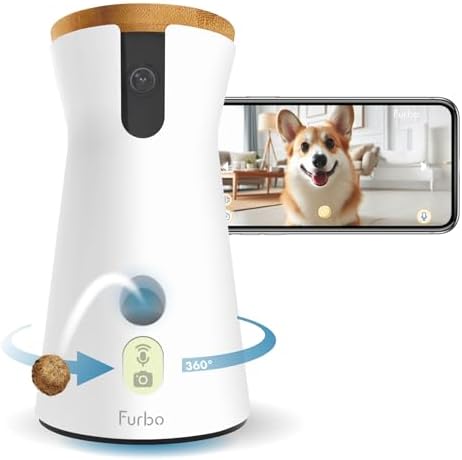 Furbo 360° Dog Camera [Basic Camera]: Pet Camera with App, Rotati...