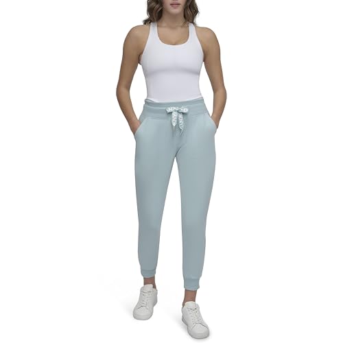 DKNY Women's Logo Drawstring Fleece Jogger Sweatpant2