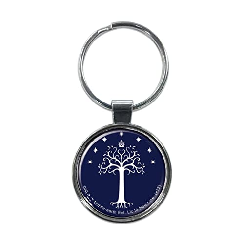 Ata-Boy Lord of the Rings Tree of Gondor 1.5" Fob Keychain for Keys, Backpack Pulls and More, Multi