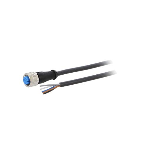 Cordon M12 5 PIN droit mâle 2m YF2A15-020UB5XLEAX pour automatisme 125VAC