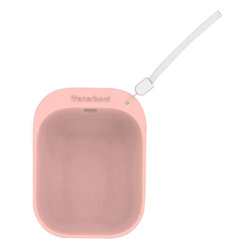 everd1487HH Pet Dogs Puppy Travel Outdoor Portable Drinking Bowl Water Dispenser Feeder,Portable Multifunctional Storage Bottles Empty Box Cans Pink