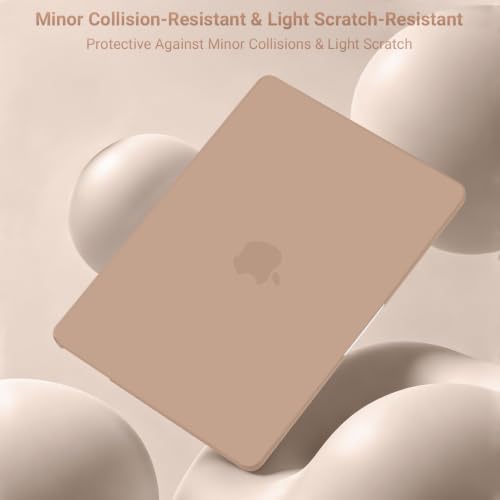 Image of MOSISO Compatible with MacBook Air 13 inch Case M5 2026 M4 2025 M3 M2 2024-2022 A3449 A3240 A3113 A2681,Hard Shell&Keyboard Cover&Screen Film&Pouch for MacBook Air 13.6 inch Case, Bronze Brown