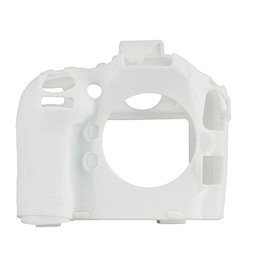 Protégez votre appareil photo Nikon D800E avec l'étui silicone blanc Market&YCY