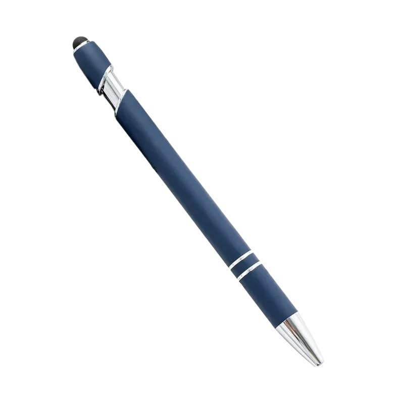 Lot de 20 stylos à bille tactiles PURYN bleu foncé avec gravure personnalisable